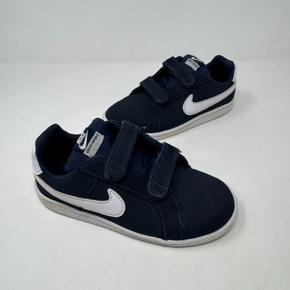 Nike Court Royale Kids Toddlers Shoes US Blue Sneakers 833537-400 Size 10C